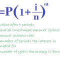 This is the formula of compounding interest.